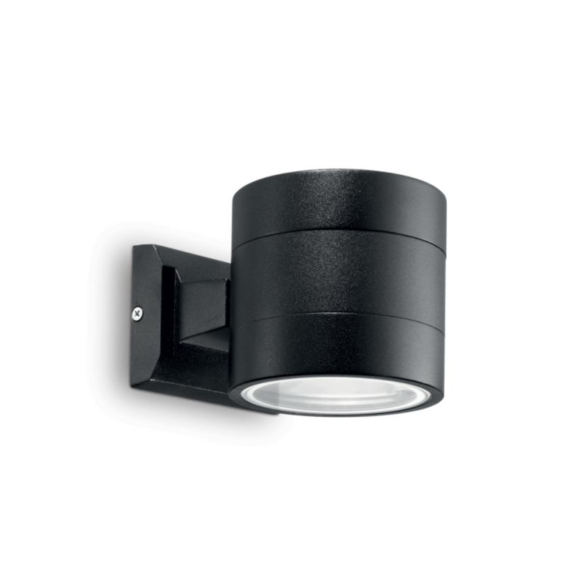 Exteriérové ​​nástěnné svítidlo Ideal lux 061450 SNIF ROUND AP1 NERO 1xG9 40W IP54