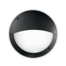 Exteriérové ​​nástěnné svítidlo Ideal lux 096698 LUCIA-2 AP1 NERO 1xE27 23W IP66
