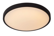 LUCIDE 79110/40/30 DASHER stropné svietidlo so senzorom D410mm LED 24W/1300lm 2700K IP44 čierna, opálová