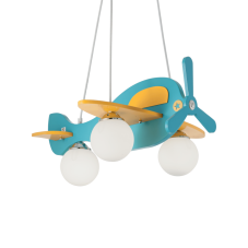 Závesné svietidlo Ideal lux 136325 AVION-1 SP3 3xE14 40W žltá/modrá