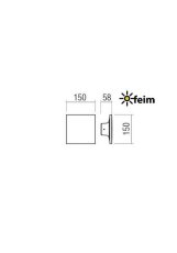 REDO 90370 AURA exteriérové nástenné svietidlo SMD LED 8W 680lm 3000K IP65 biela