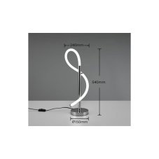 TRIO Reality R52361106 ARGOS stolná lampička SMD LED V540mm 10,5W/1100lm 4000K chrómová, biela
