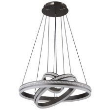 GLOBO 67314-70H GROUNI závesné svietidlo D600mm LED 70W/3510lm 2700-6000K titánová, biela, diaľkový ovládač