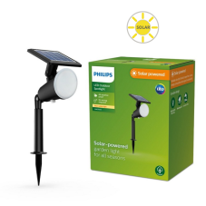 Philips 8720169269132 Outdoor solar Jivix solárne zapichovacie svietidlo/reflektor LED 1,4W/150lm 2700K IP44 čierna