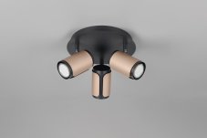 TRIO 814530365 GILLAN stropní bodové svítidlo/spot D210mm 3xGU10 černá, kávová