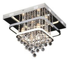 RABALUX 2239 Pallas stropné svietidlo LED 36W/2430lm 4xE14 4000K chrómová, biela