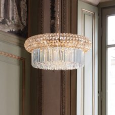 IdealLux 237794 NABUCCO SP12 závěsné svítidlo / lustr E14 12x40W IP20 zlatá