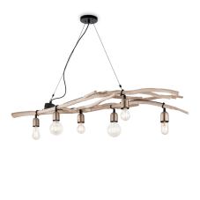 Závesné svietidlo Ideal lux 180922 DRIFTWOOD SP6 6xE27 60W čierna