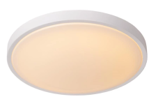 LUCIDE 79110/40/31 DASHER stropné svietidlo so senzorom D410mm LED 24W/1300lm 2700K IP44 biela, opálová