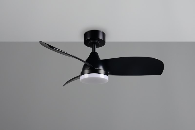 TRIO Reality R62732132 HELSINKI Stropný ventilátor s osvetlením D900mm SMD LED 20W/2500lm 2700-6000K čierna, diaľkový ovládač