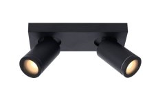 LUCIDE 09930/10/30 TAYLOR Stropné bodové svietidlo GU10 2x5W čierna