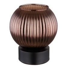 GLOBO 15638TB ZUMBA stolná lampička V170mm 1xE27 čierna, bronzová
