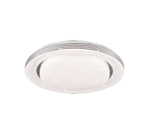 TRIO R67041000 ATRIA stropné svietidlo LED D380mm 18W/1500lm 3000-6000K, biela, stmievateľné, diaľkové ovládanie, starlight