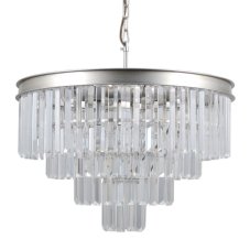 Italux PND-44372-8A-SLVR-BRW závěsné svítidlo Verdes D560mm 8x40W E14 stříbrná