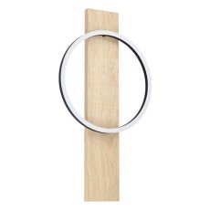 Eglo 99466 BOYAL Nástenné svietidlo LED D300mm 1X12W/1700lm 3000K, čierna, hnedá, biela