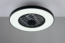 TRIO Reality R64462102 LINKÖPING Stropné svietidlo s ventilátorom D590mm SMD LED 45W/5600lm 2700-6500K čierna, diaľkový ovládač