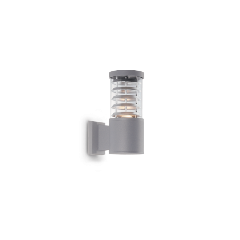 Exteriérové ​​nástěnné svítidlo Ideal lux 026978 Tronciu AP1 GRIGIO 1xE27 60W IP44