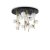 Ideal Lux 328393 PERLAGE stropné svietidlo 18xG9 D750mm saténová mosadz, biela