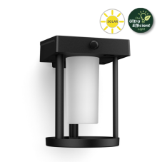 Philips 8720169263895 UltraEfficient Solar Camill solárne nástenné svietidlo so senzorom LED 1,4W 250/25lm 3000K IP44 čierna