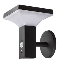 RABALUX 77044 Geleen solárne nástenné svietidlo so senzorom LED 4W/400lm 3000K IP44 čierna, biela