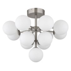 GLOBO 56143-13ND GRAPPY stropné svietidlo D560mm 13xG9 matný nikel, biela