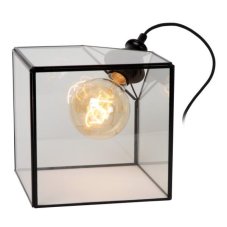 LUCIDE 10518/20/60 DAVOS stolní lampička V200mm 1xE27 průhledná