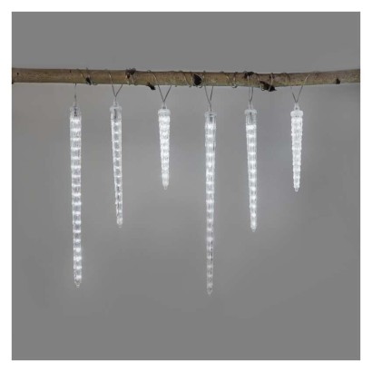 DCPC06 EMOS LED vánoční girlanda – 6x rampouch, 3,6 m, IP44, studená bílá