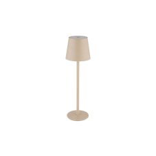 GLOBO 58438S VANNIE dotyková stolná lampička V360mm LED 3W/130lm 3000K IP44 piesková, vrátane batérie CR18650 1800mAh 3,7V, USB-C kábel