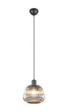 TRIO 362800132 TARIFA závesné svietidlo D220mm 1xE27 čierna matná