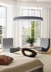 Palnas 62000930 NIKI 800 závesné svietidlo sivé LED 3120lm 3000K