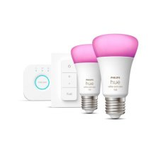 Philips Hue White and color ambiance 8719514291379 Starter Kit E27 9W/1100lm 2000-6500K+RGB bluetooth 2-set + bridge + switch