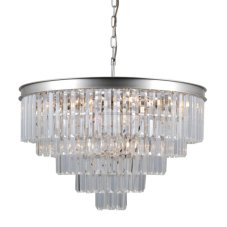 Italux PND-44372-11A-SLVR-BRW závesné svietidlo Verdes D670mm 11x40W E14 strieborná