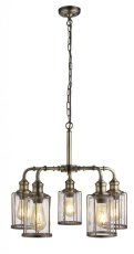 Searchlight 1265-5AB Urban závěsné svítidlo E27 5 x 60W