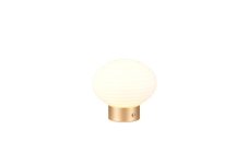 TRIO Reality R57771101 EARL dotyková stolní lampička SMD LED 1,5W/100lm 3000K mosazná matná, bílá matná, nabíjecí baterie, USB-C port