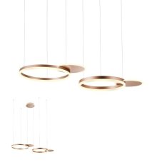 REDO 01-2607 SIGUA závěsné svítidlo LED 99W/5500lm 3000K kávová, switchdimmer
