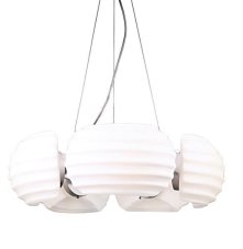 AZZARDO AZ0115 DECOline RONDO stropné závesné svietidlo 5xE14 40W IP20 biela