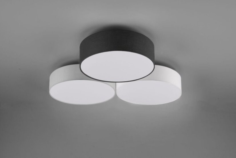 TRIO 621910317 LUGANO stropné svietidlo LED D645mm 38W/4200lm 3000K biela, šedá, čierna, switchdimmer