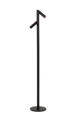 LUCIDE 27703/04/30 ANTRIM stojacia lampa V1200mm LED 2x2,2W/256lm 2700K IP54 čierna, bezdrôtová nabíjacia podložka