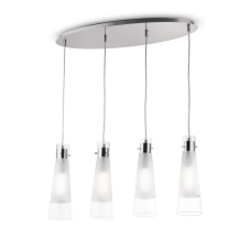 Závěsné svítidlo Ideal lux 023038 Kuky SP4 trasparente 4xE27 60W