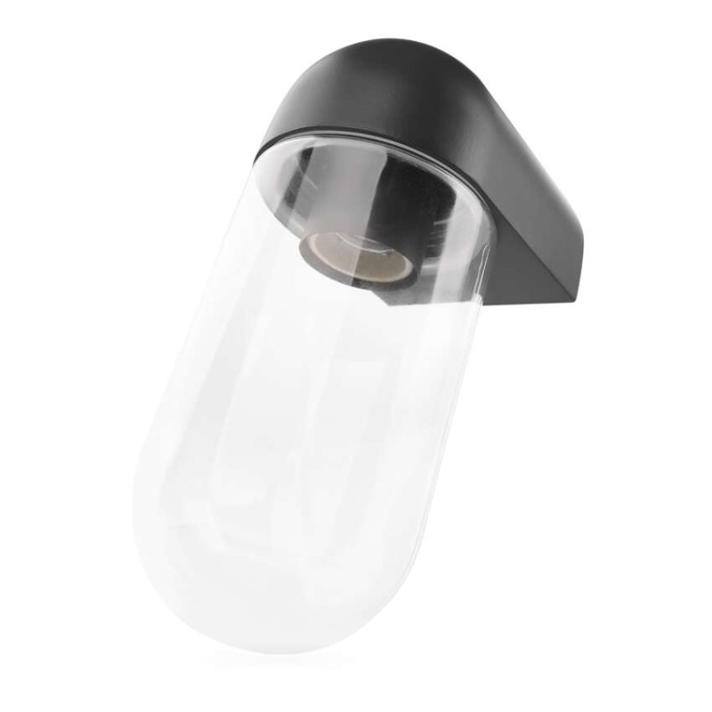 EMOS ZGG010P CASSIA nástenné exteriérové svietidlo E27 126 × 95 × 222  IP44 antracit