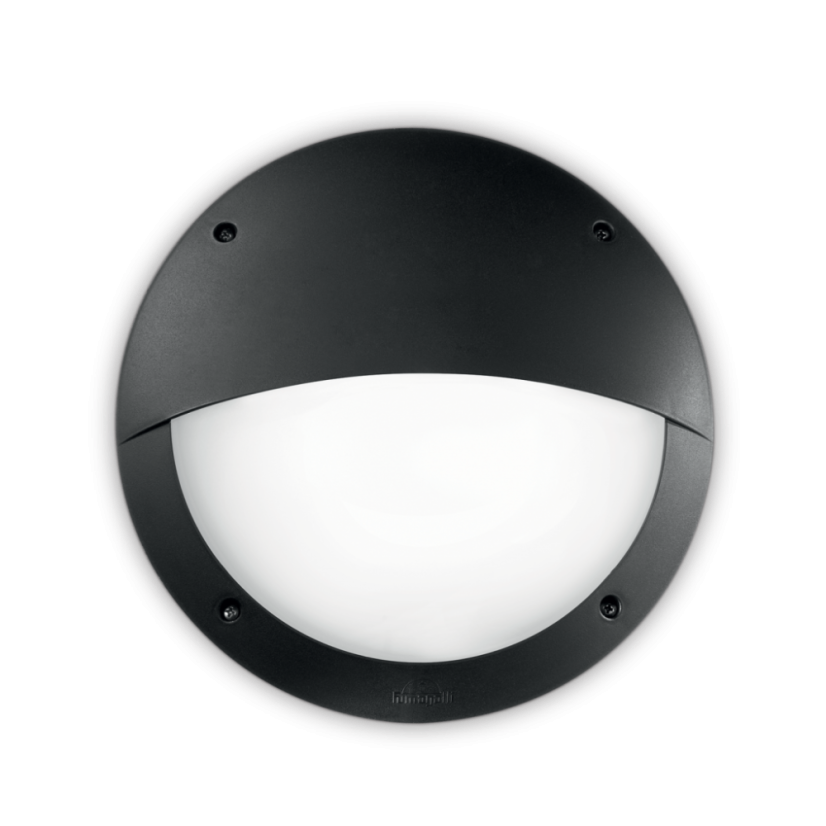 Exteriérové ​​nástěnné svítidlo Ideal lux 096698 LUCIA-2 AP1 NERO 1xE27 23W IP66