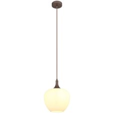GLOBO 15548HC MAXY závěsné svítidlo D240mm 1xE27 kávová, bílá