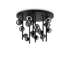 Ideal Lux 328386 PERLAGE stropní svítidlo 18xG9 D750mm černá, kouřová