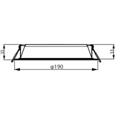 Philips 59469 MESON 175 zápustné svítidlo LED D190mm 20W 2200/1500lm 6500K bílá 8720169231009