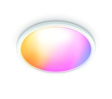 Philips Wiz Colors 8720169072619 SuperSlim stropné svietidlo LED D423mm 22W/2600lm 2700-6500K+RGB biela