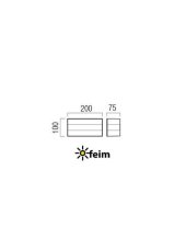 REDO 90326 KODIAK exteriérové nástenné svietidlo SMD LED 8W 480lm 3000K IP65 antracit, biela