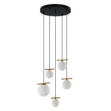 ITALUX PND-463325A-BRO+W Merseta závesné svietidlo 1xE14, 4xG9 D600mm starožitná bronzová