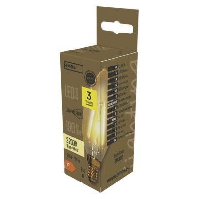 Emos LED žárovka E14 Z74300 Vintage Candle 2,1W 190lm 2200K teplá bílá