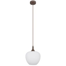 GLOBO 15548HC MAXY závěsné svítidlo D240mm 1xE27 kávová, bílá