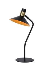 LUCIDE 05528/01/30 PEPIJN stolová lampa 1xE14 čierna/zlatá